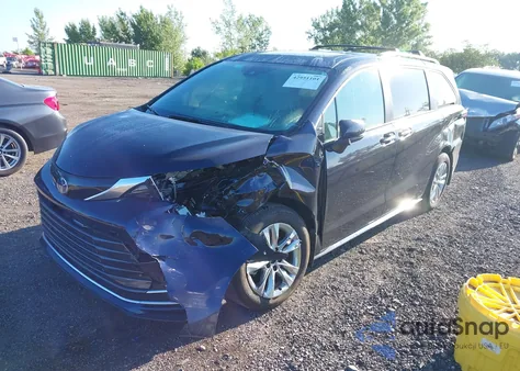 2025 Toyota Sienna Limited из США, поврежденный, VIN 5TDZSKFC1SS172228